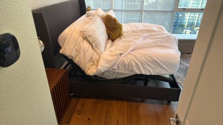 Linak king dual zone motorized bed frame