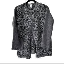 Crewcuts Wool and Angora Blend Cardigan In Gray size M (10/12) Sweater Long Sleeve Top Girls  Medium Shirt