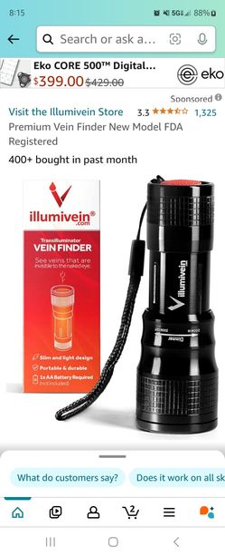 Vein Finder.  Phlebotomy 