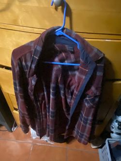 Burgundy flannel XL