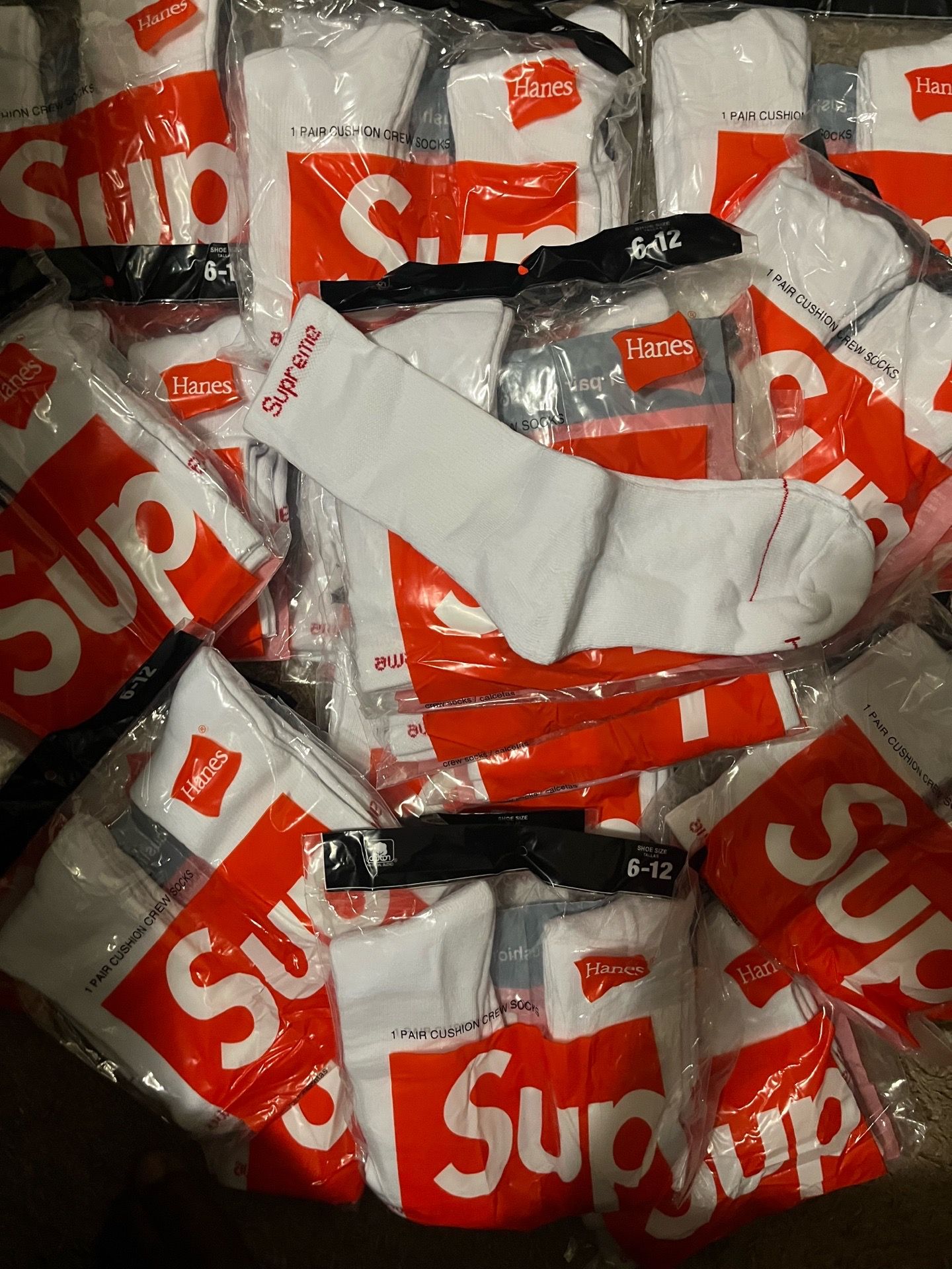 White supreme Socks 2 pairs / Lot