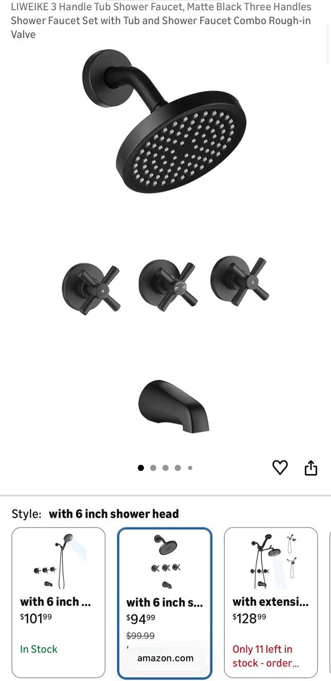 New Shower Faucets Set. 