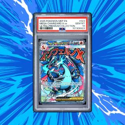 Pokemon Mega Charizard X EX Ultra Premium Collection Box Promo Full Art 023 PSA 10 Slab Card FS/FT