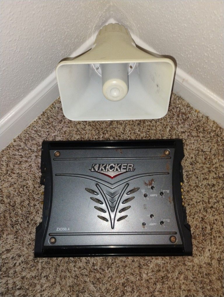 Kicker Amp & Loud Speaker