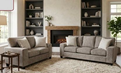 Sofa and loveseat set