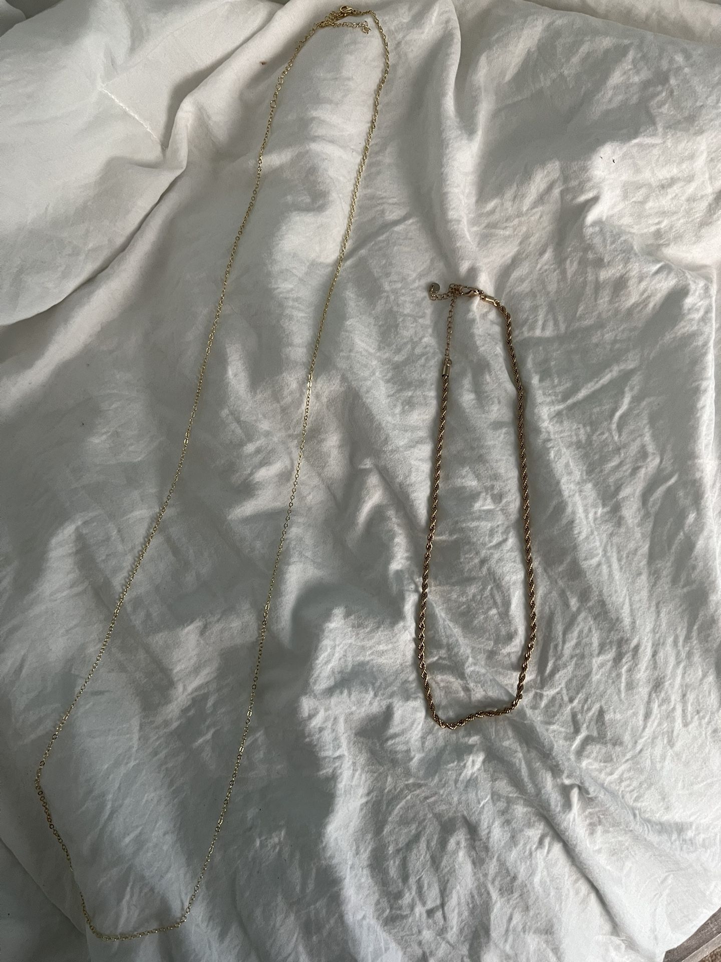 Gold Plated Body Chain And Necklace