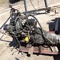 1(contact info removed) 2.4 Liter 4 cylinder Thottle body fuel injected engine with standard 5-speed transmission.