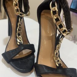 Black Stiletto Heels Ladies Size 7 1/2 