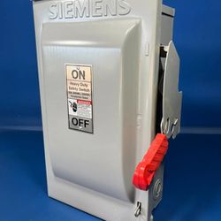 SIEMENS HF322NR 60A 240V 3PH FUSIBLE  3R HEAVY DUTY SAFETY SWITCH *NEW*