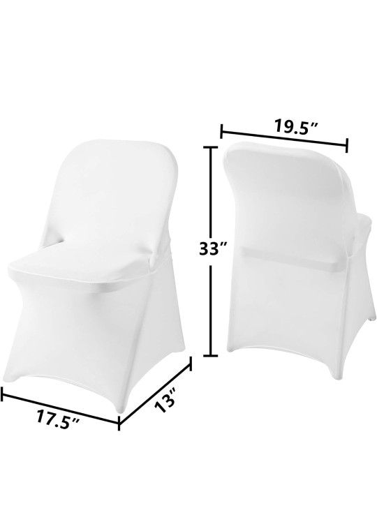 Spandex White Chair Cover 20 Pcs  New Party Decor 