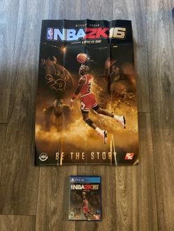 NBA 2k16 Michael Jordan Special Edition. With Michael Jordan Poster