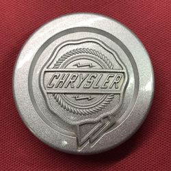 Chrysler Plastic Silver Rim Center Cap. 