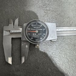 TESA BROWN & SHARPE Dial Caliper: 6'' Range, 0.001'' Graduation, 0.1'' per Revolution