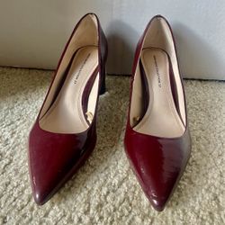 Zara Basic Collection Burgundy Patent Heels Size 37