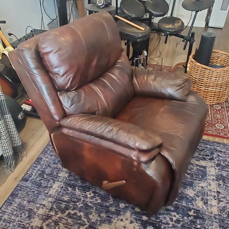 Leather Rocking Recliner