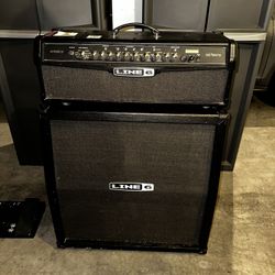 Line 6 Half Stack And Pedal Guitar Amp