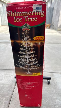 Artificial white Christmas tree