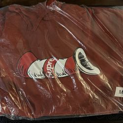 Supreme Cat in the Hat Hoodie Rust Size M
