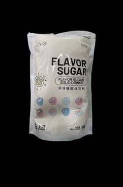 1kg Coconut Flavor Sugar Solid Drinks White Crystal Sugar - Cotton Candy Floss + Bubble Tea Milk Tea Mix - New Sealed