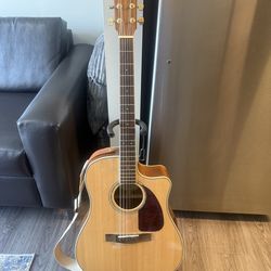 Fender CD220SCE Exotic Ovangkol Acoustic-Electric Guitar Natural W/ Mint Condition HSC