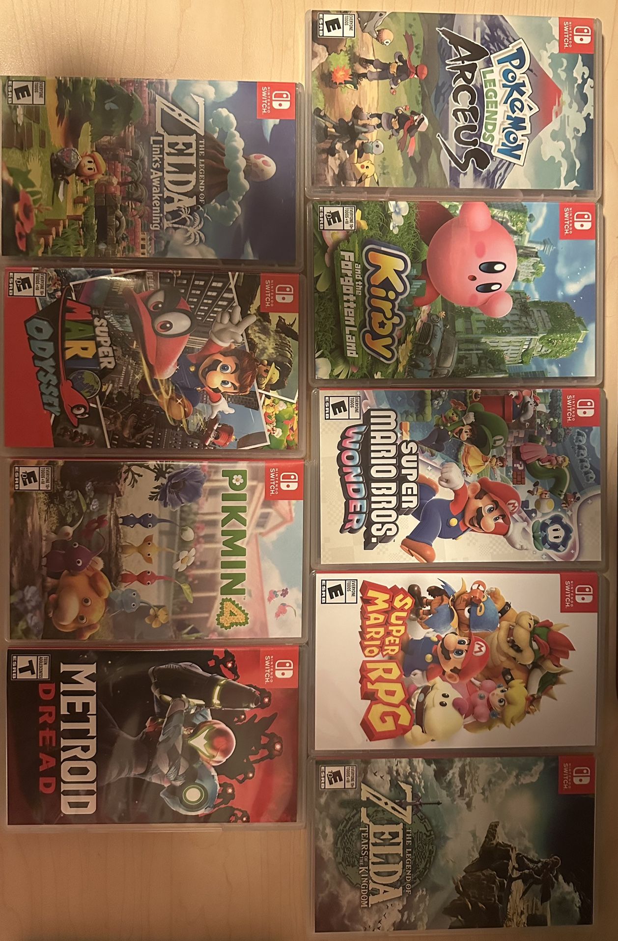 Nintendo Switch Games + Game Holder