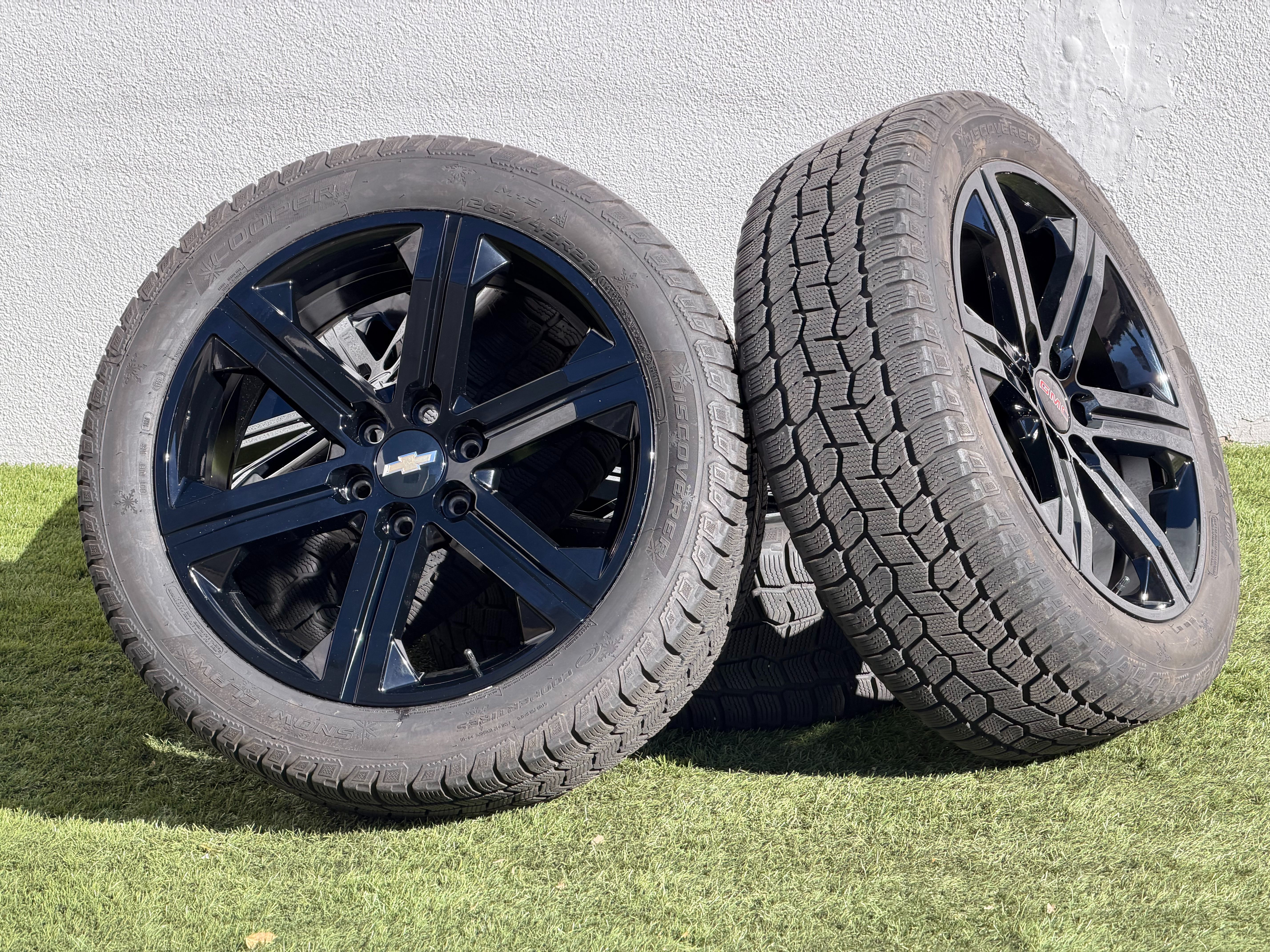 New 22" GMC Denali Limited Wheels 6x5.5 Chevy Silverado Rims Tahoe Yukon 285/45R22 Winter Tires Z71