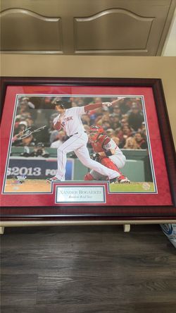 Xander Bogaerts Signed Framed Photo Boston Red Sox
