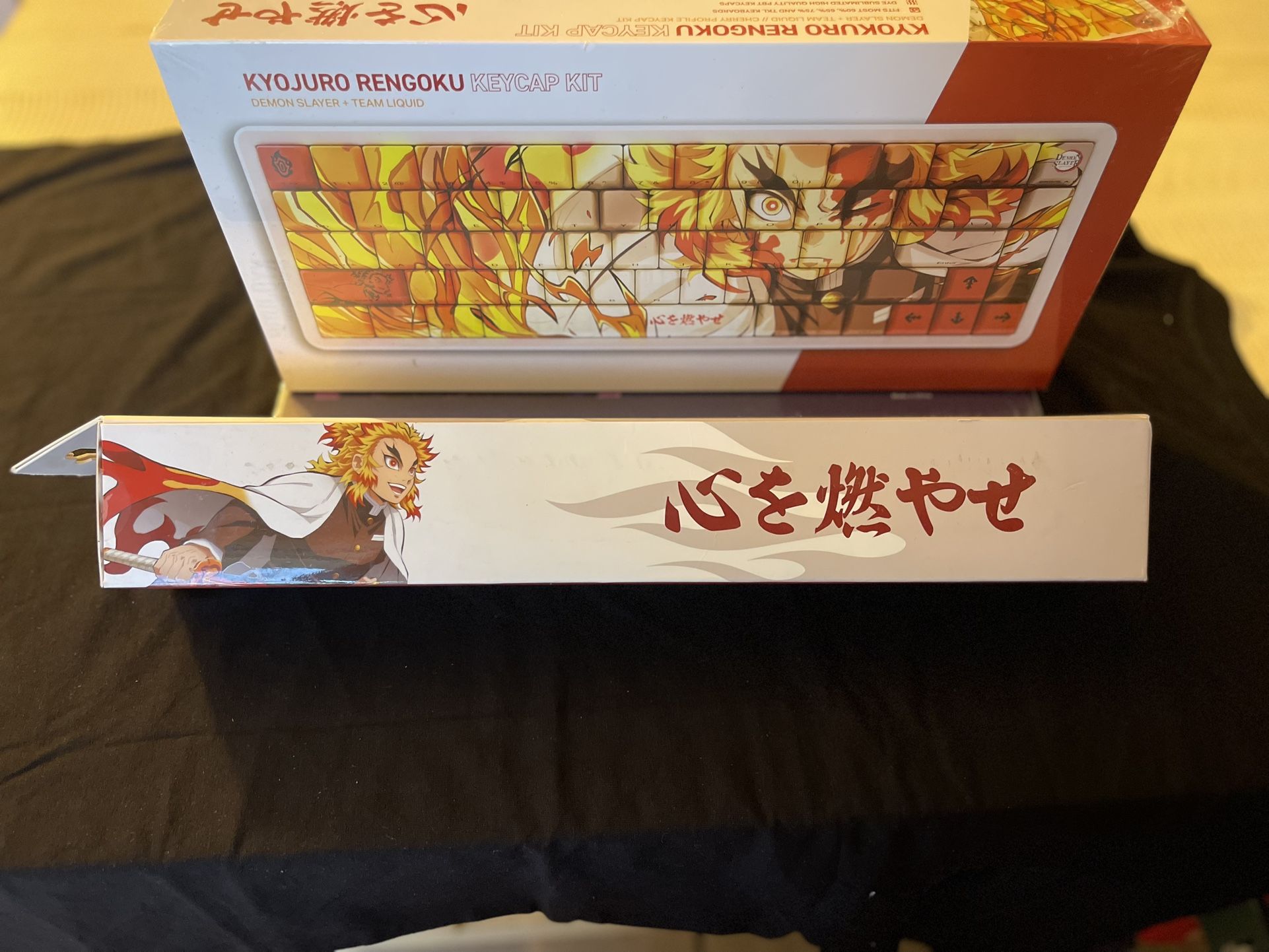 Professional Gaming Rengoku Kyojuro Keycap And Mousepad