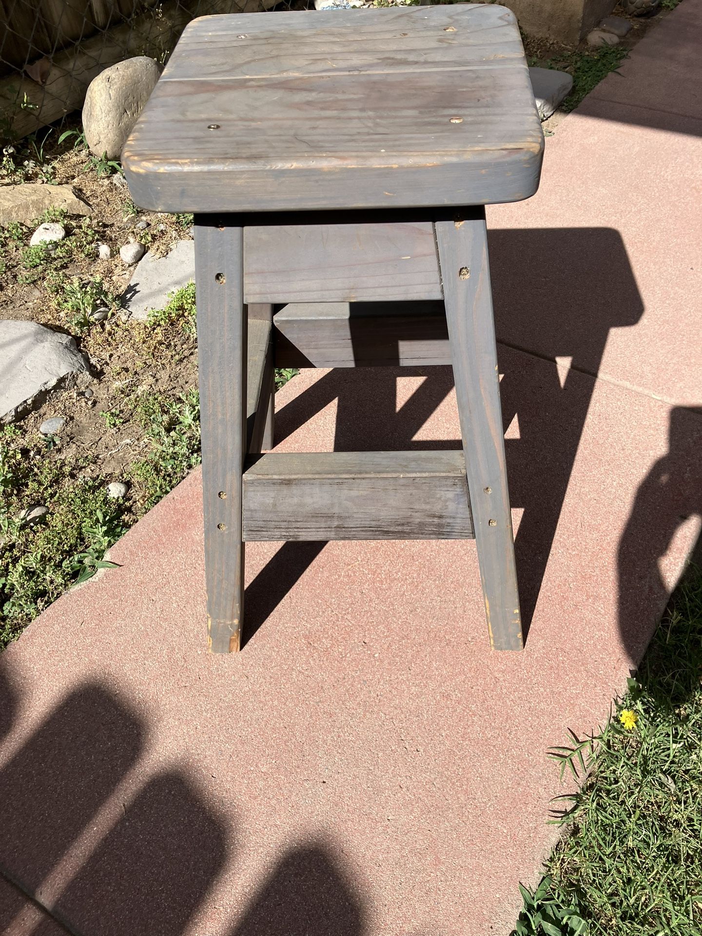 Wood Stool/ Plant Stand