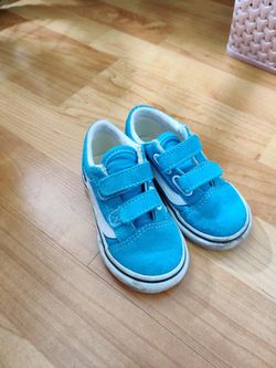 Toddler Teal Vans Size 7