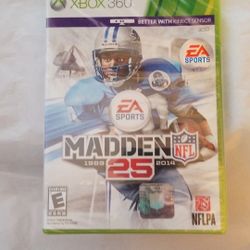 XBOX 360 VIDEO GAME MADDEN NFL 25 SEALED NEW