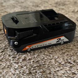 Ridgid 18 V 2ah battery