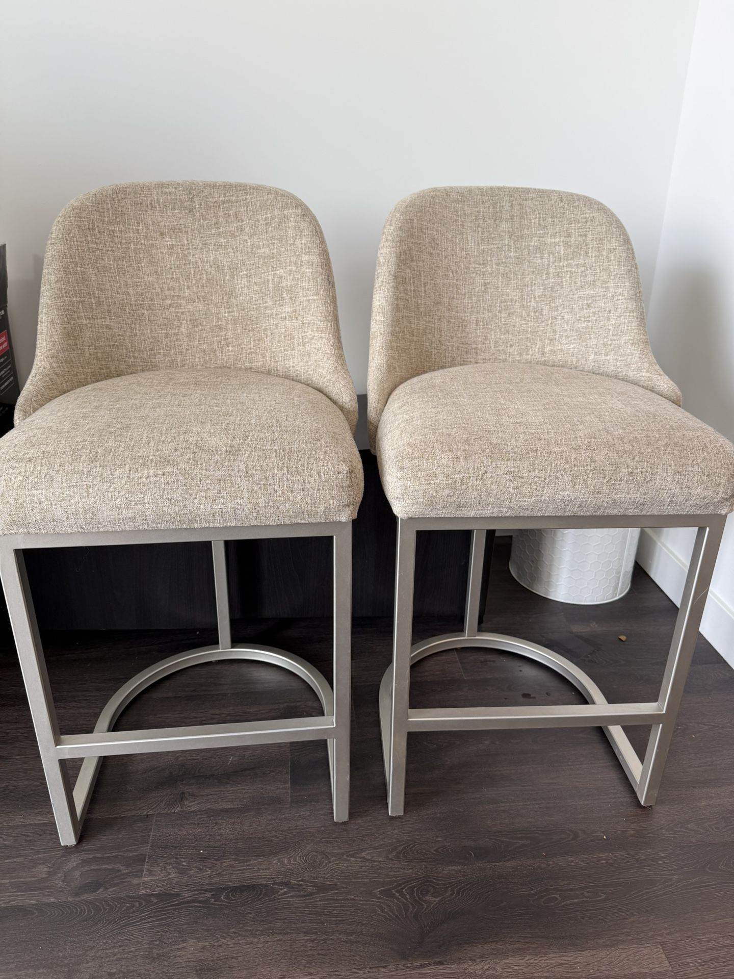 Counter Stool with Metal Base