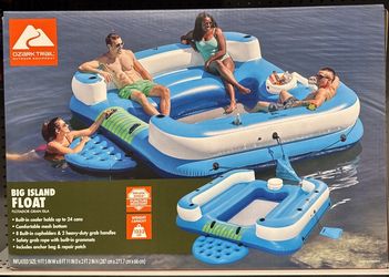  Pool Inflatable Square Island Float