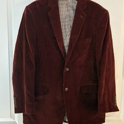 Men's Burgundy Blazer Size 40R