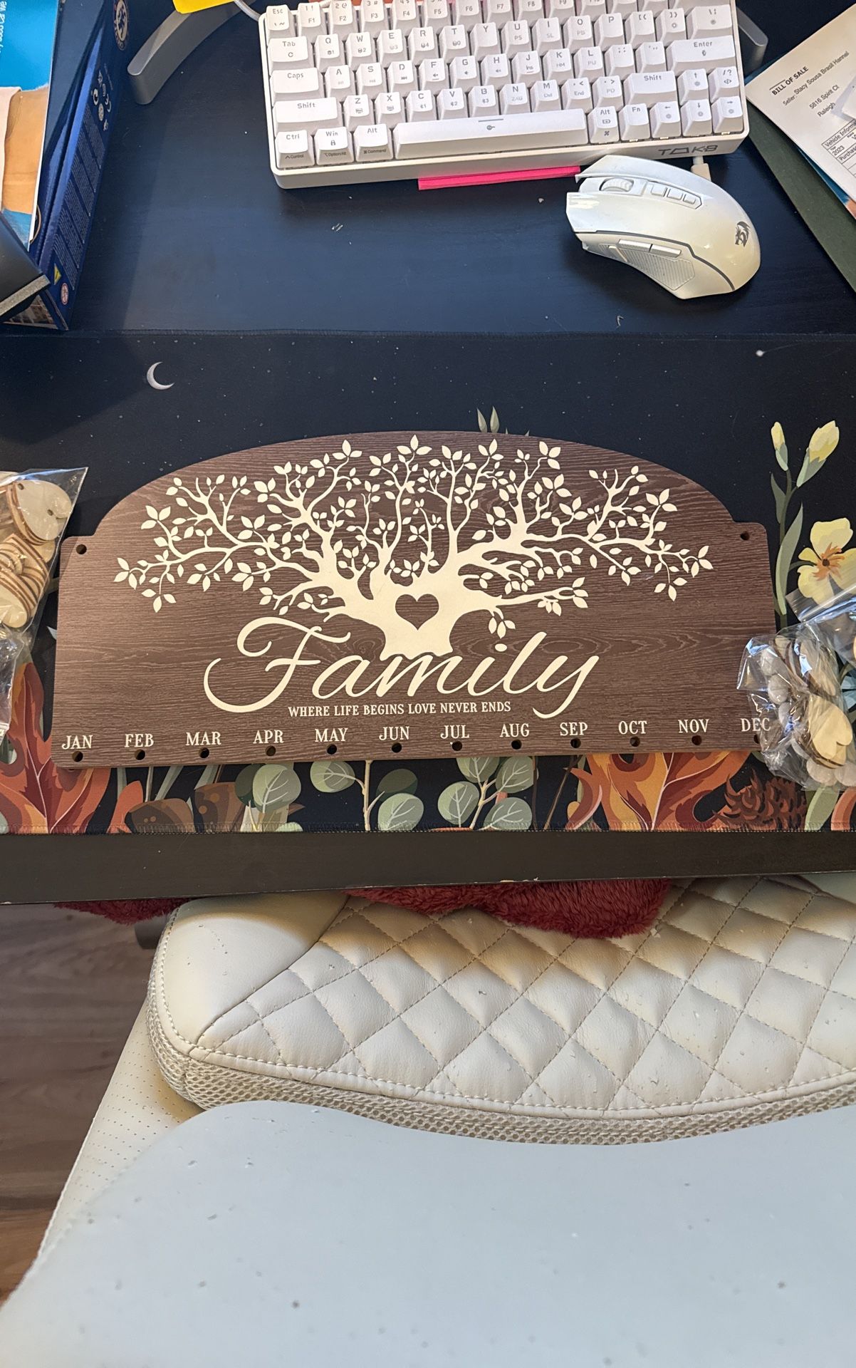 Family Tree Hanging Birthday Calendar