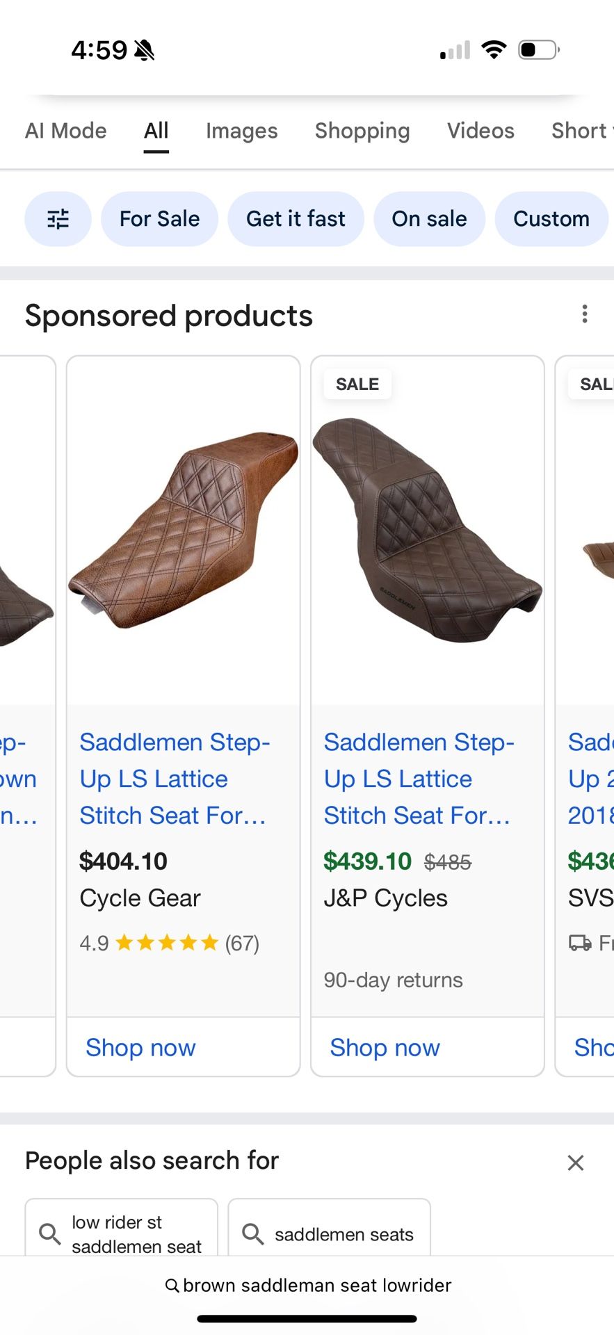 Saddlemen Seat Lowrider