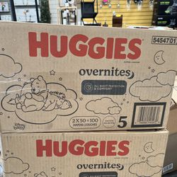Huggies Overnites Size 5 Overnight Diapers (27+ lbs), 44 Ct
