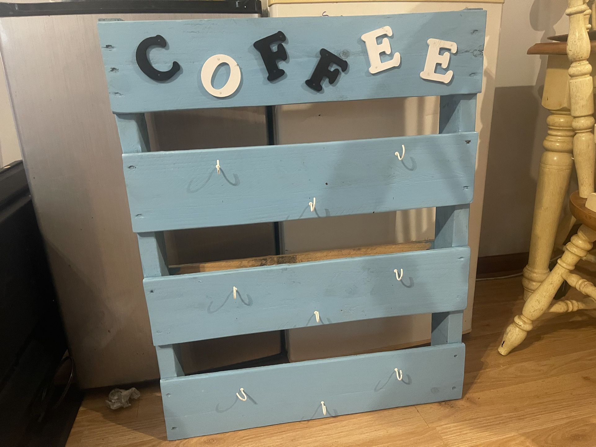 Pallet Turned Code mug Holder