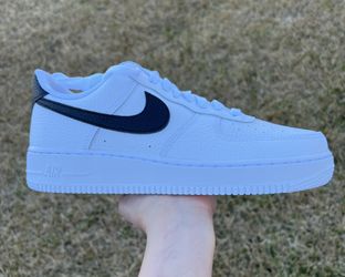 Nike Air Force 1 Low '07 White Black Pebbled Leather