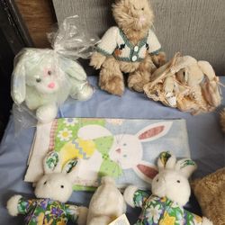 Vintage Plush Easter Bunny Bundle
