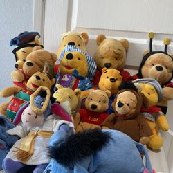 Winnie The Pooh Plush Lot
