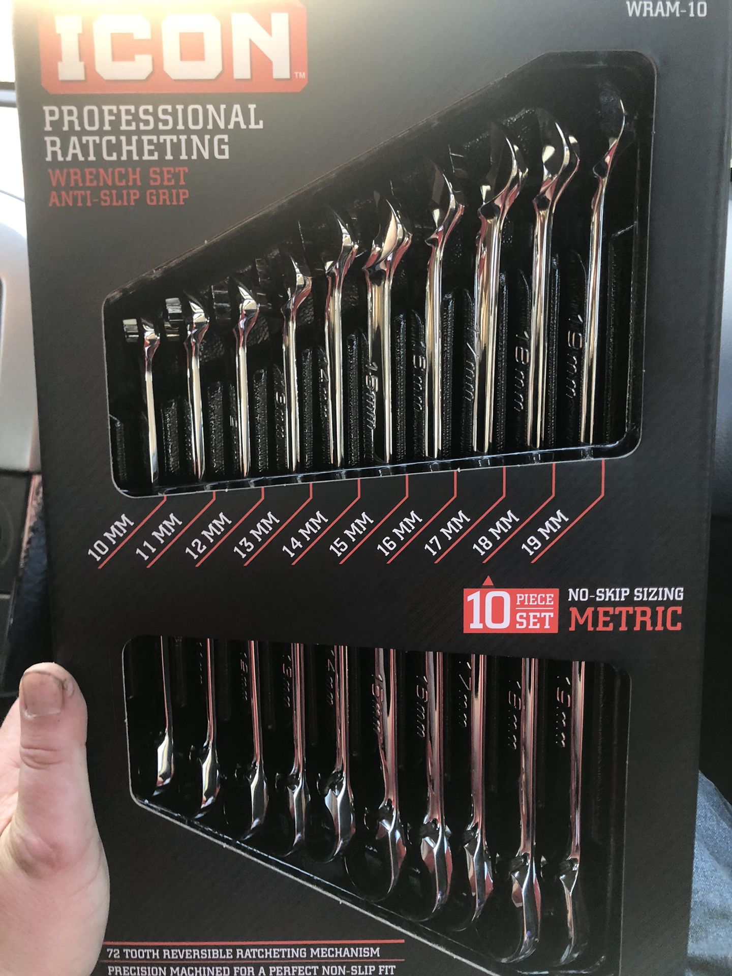 Icon Metric Professional ratcheting wrench set