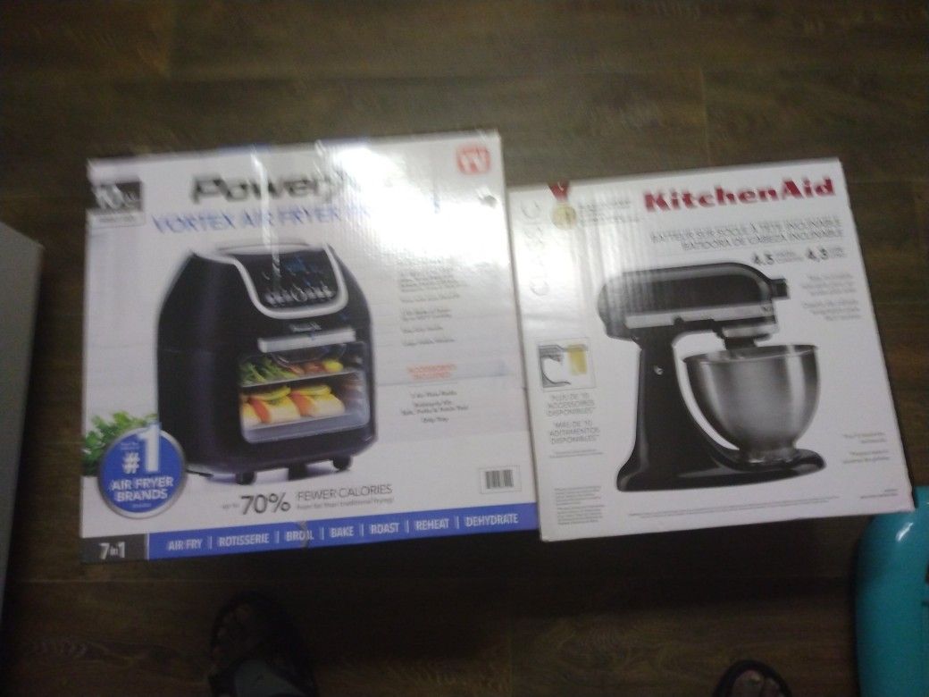 New Kitchen Aid All Black 4.5 Printed 4.3 Liters Brand New In Box Power Xl Vortex Fryer Pro Plus 300