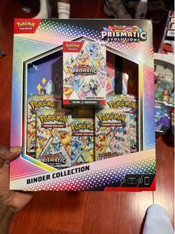 POKEMON TCG Prismatic Evolutions Binder Collection + Booster Bundle $175