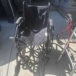 Wheelchair, Walker With A Seat. Foldable Walker, Shower Chair $100