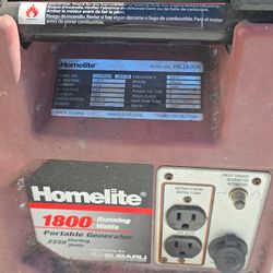 Homelite 1800 Watt Generator