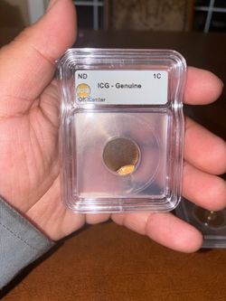 ICG Genuine 1C Off-Center Strike Error Coin