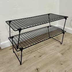 IKEA GREJIG Shoe Rack - Black - Stackable - Set of 2 - Excellent Condition