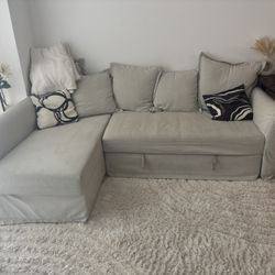 IKEA sleep Sectional 3 Seat Beige